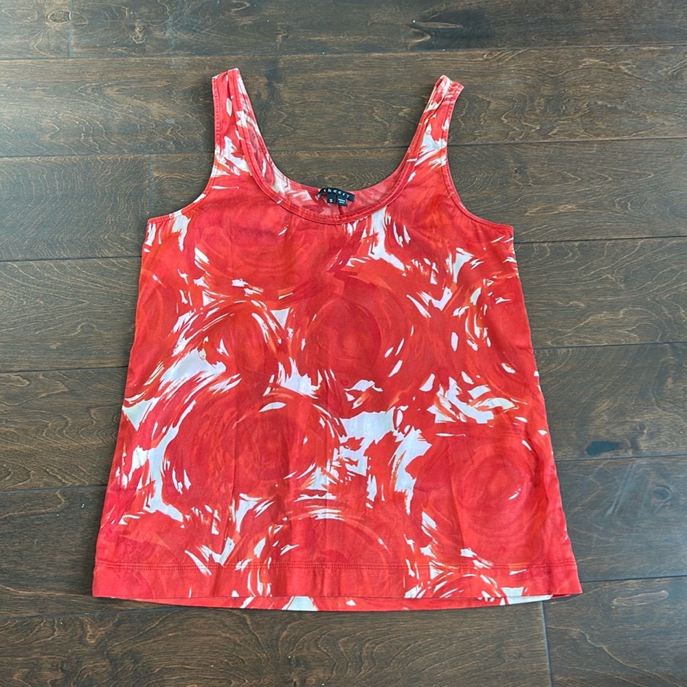 Theory Womens Blouse Tank Top Sz S Silk Blend ST2125